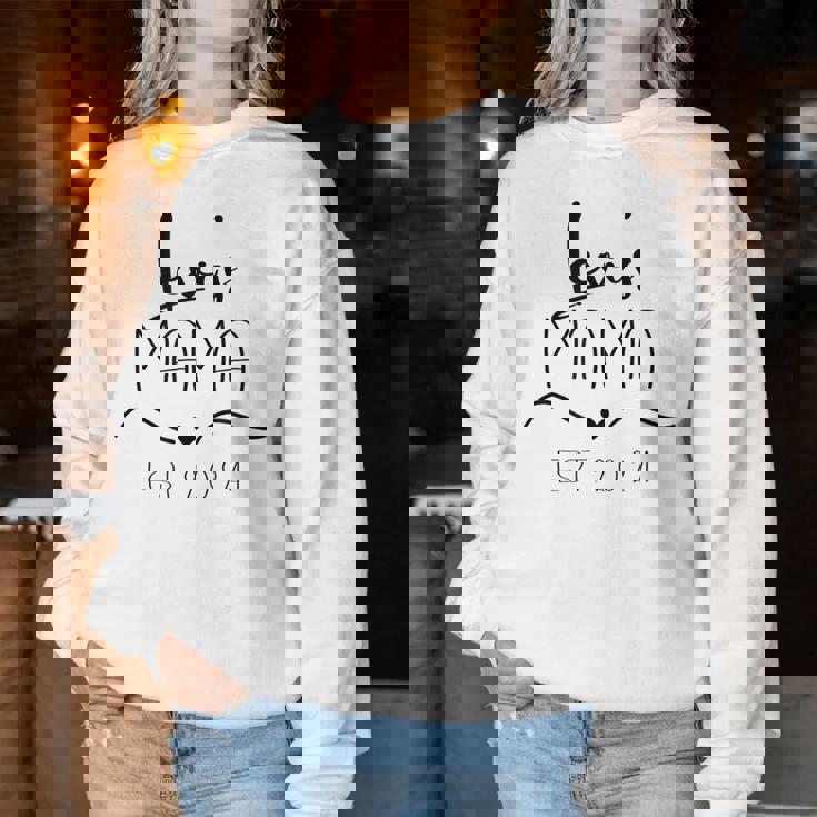 母の日 リーバイス Mama Est 2024 かわいい シンプル ミニマル レディーススウェットシャツ 面白い贈り物