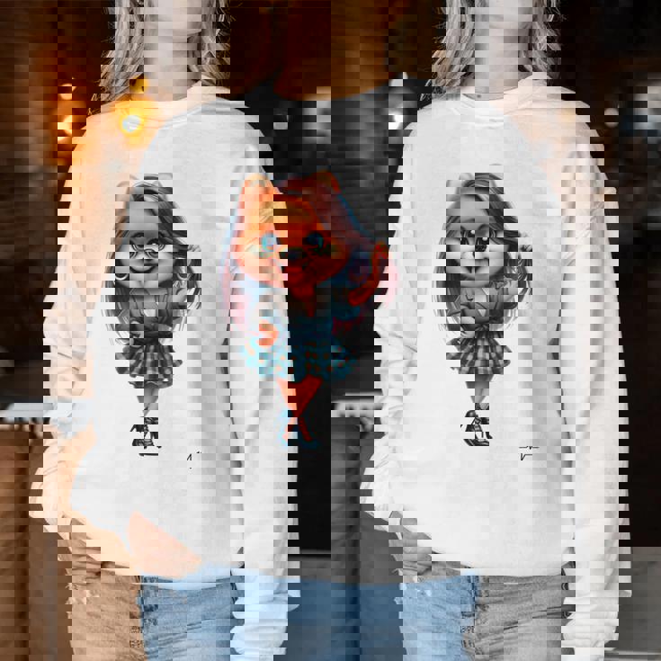 犬とペットへの愛をお祝いしましょう男性、女性、子供に。 レディーススウェットシャツ 面白い贈り物