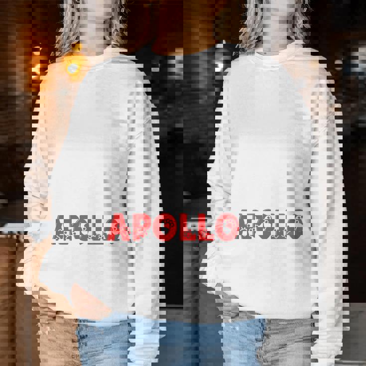 犬の名前 アポロ All In Need Is Coffee My Dog Named Apollo 長袖tシャツ レディーススウェットシャツ 面白い贈り物