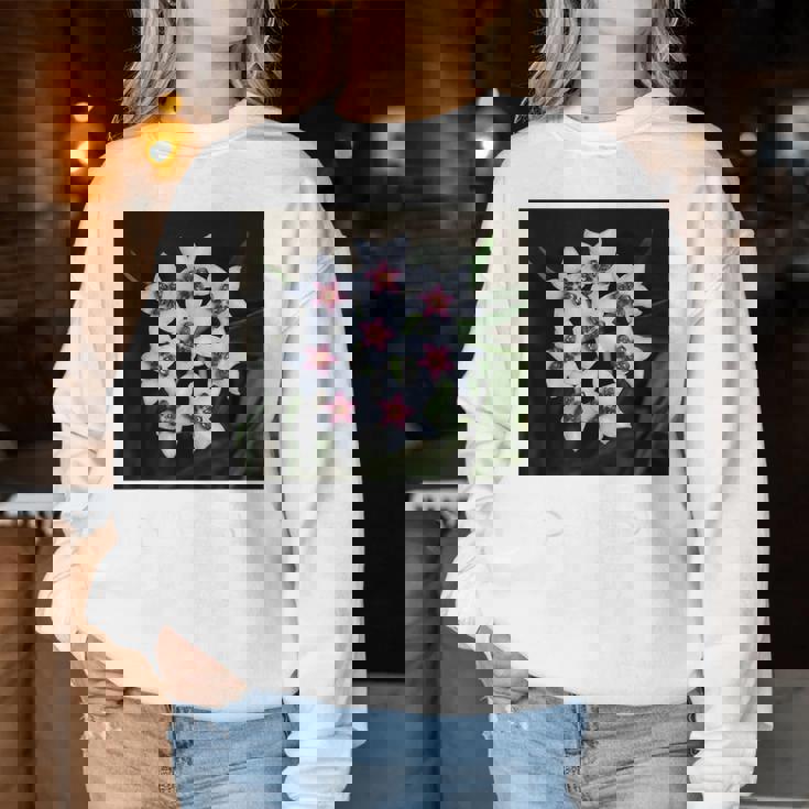 面白いhoya Flowers 多肉植物 ガーデニング 植物 レディーススウェットシャツ 面白い贈り物