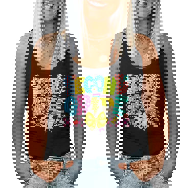 2年生 女の子 男の子 先生 2年生 新学期 レディースタンクトップ