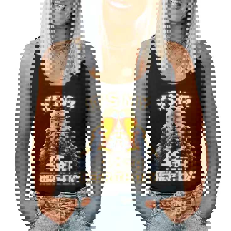 43歳の誕生日プレゼントのアイデアbeerthdayビール レディースタンクトップ