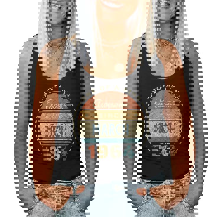 60歳の誕生日ギフト 男性 女性 60歳 3月 1964 レディースタンクトップ