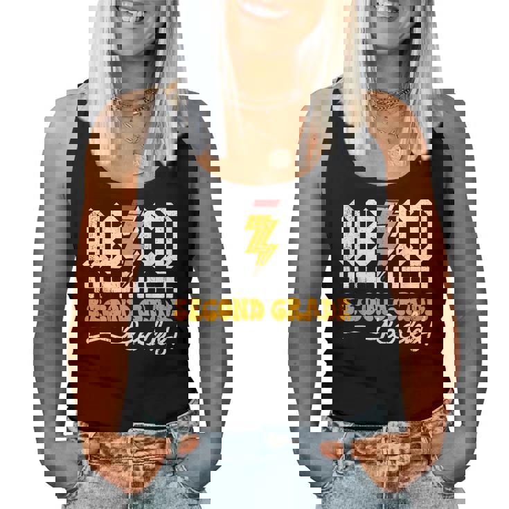 Ab Cd 2年生 ロックス 2年生 先生 男の子 女の子 キッズ レディースタンクトップ