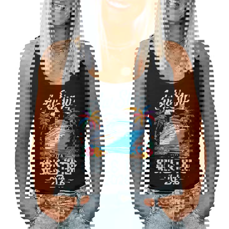 Awhip It's A Girls Trip 2026 マッチング クルーズ旅行 バケーション レディースタンクトップ