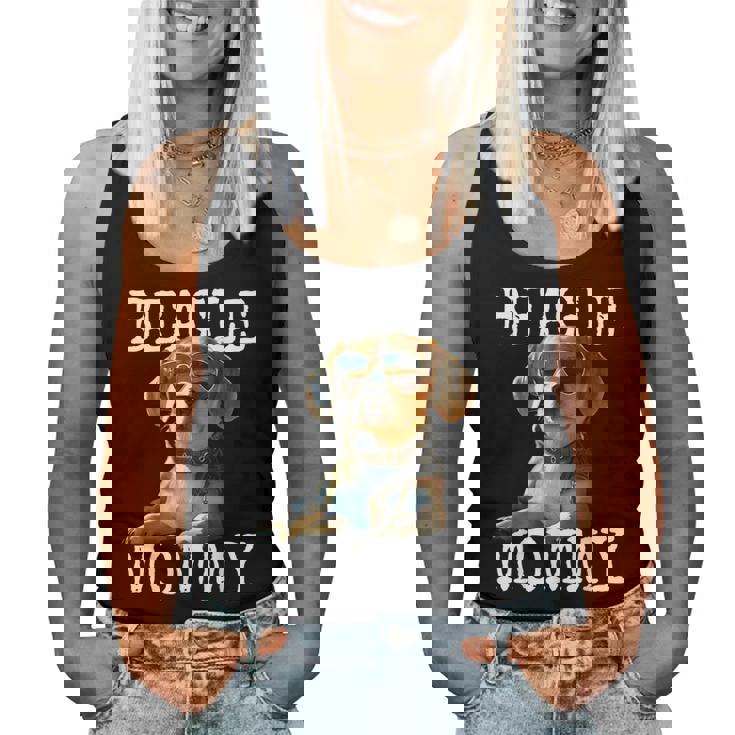 Beagle Mommyビーグル ママ フンデ ママについてつぶやく イングリッシュ・ビーグル ママ レディースタンクトップ