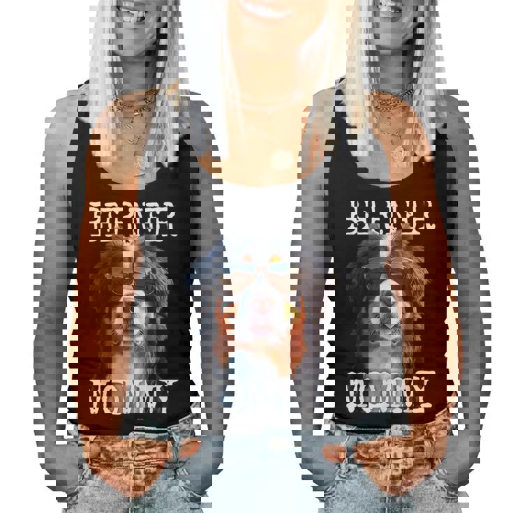 Berner Mommyバーニーズマウンテンドッグ ママ 犬 ママ 母の日 バーニーズマミー レディースタンクトップ