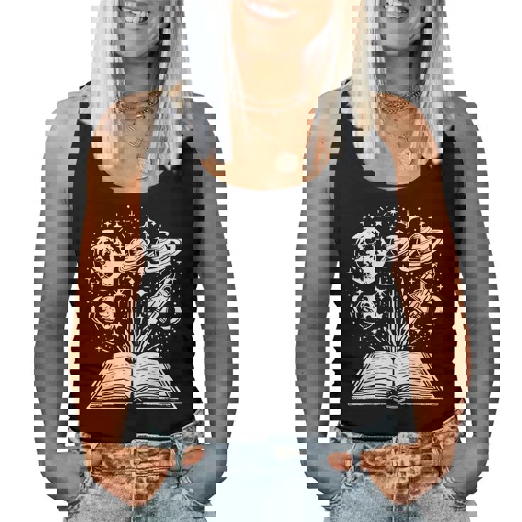 Bookpace Reading Lover Teacher Bookworm Librarian Reader レディースタンクトップ