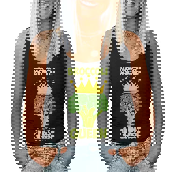 Broccoli Queen ブロッコリーの女王 ブロッコリー ベジタリアン・ベジタブル ブロッコリー レディースタンクトップ