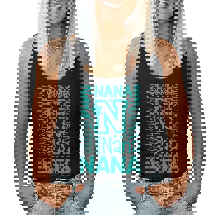 Cheery Nana Grandma レタープリント レディースタンクトップ