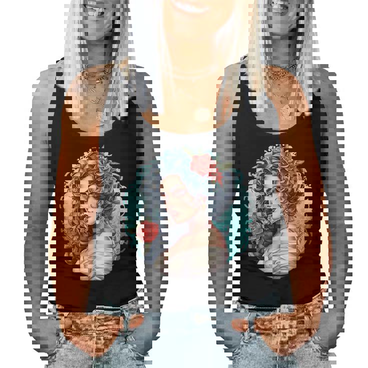 Chicano Girl メキシコ系アメリカ人 シカーノ ヒスパニック ラティーナ レディースタンクトップ