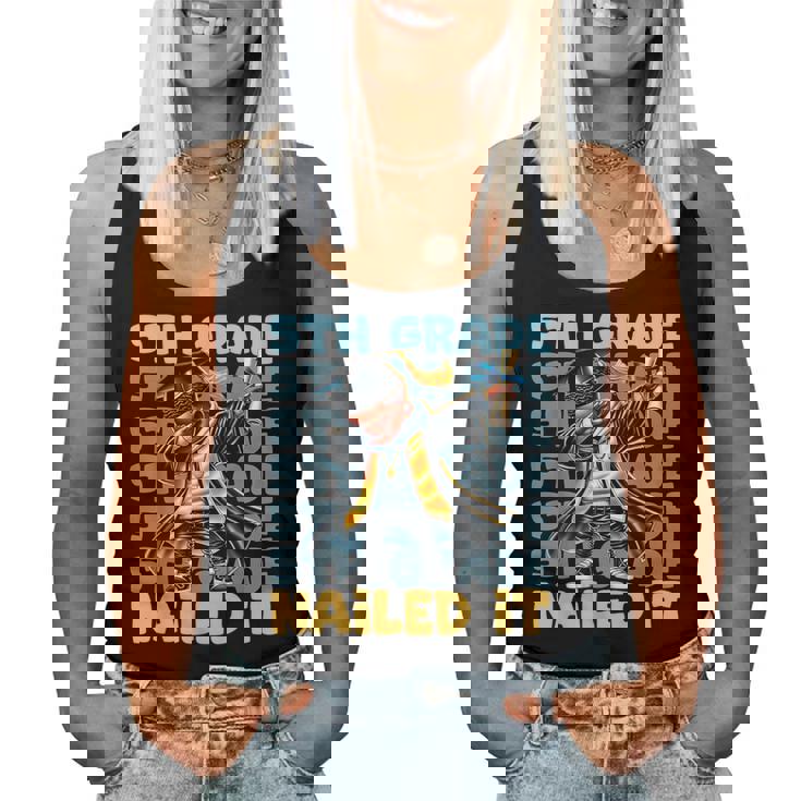 Dabbing Graduation Boy 5Th Grade Nailed It Class Of 2025 Women Tank Top