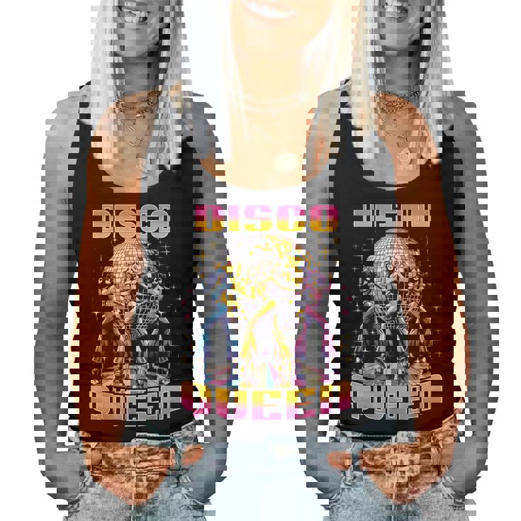 Disco Queen Retro Dancing 70 80 Disco Camiseta sin mangas para mujer