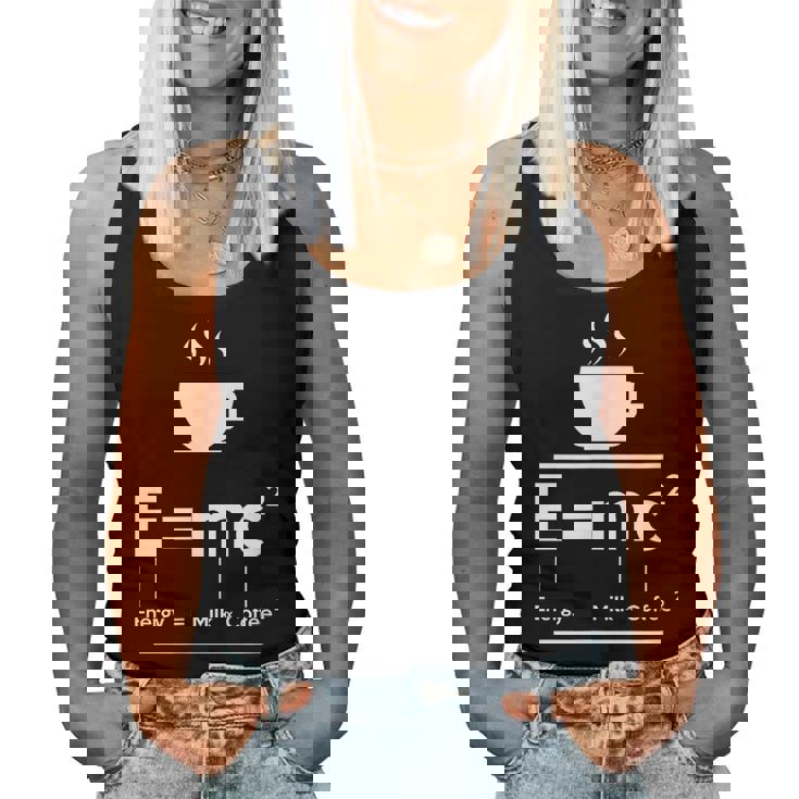 EMc2 Means Energy Milk X Coffee2 レディースタンクトップ