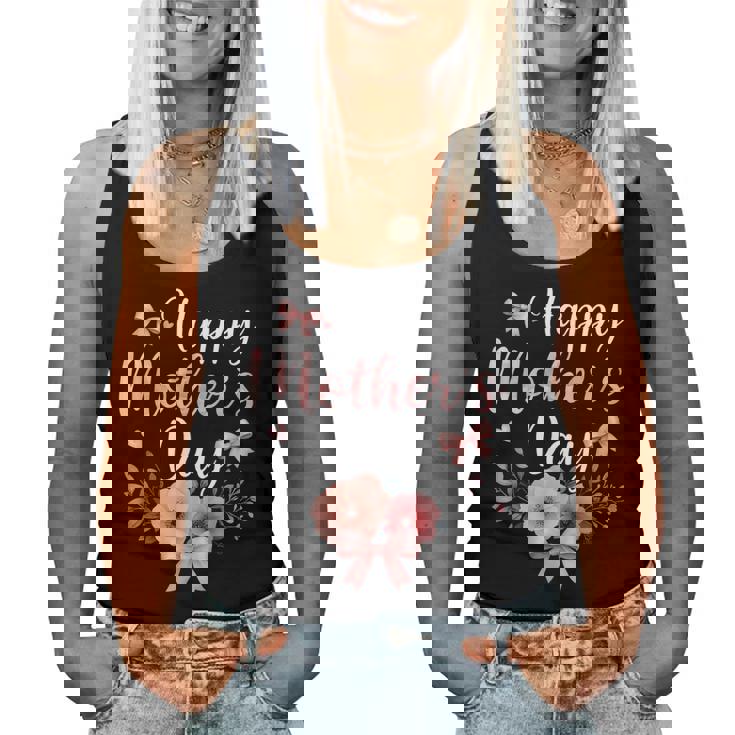 Floral Mommy Cute Happy Mother's Day For Mom Grandma Women Tank Top Floral Mommy Cute Happy Mother's Day For Mom Grandma Women Tank Top