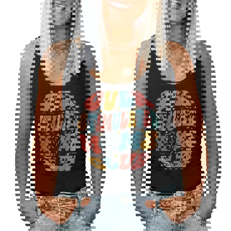 Mother's Day Mom Life Groovy Overstimulated Moms Club Women Tank Top Mother's Day Mom Life Groovy Overstimulated Moms Club Women Tank Top