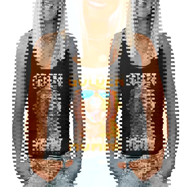 Golden Mommyゴールデン・ママ 母の日 ゴールデンレトリバー・ママ レディースタンクトップ