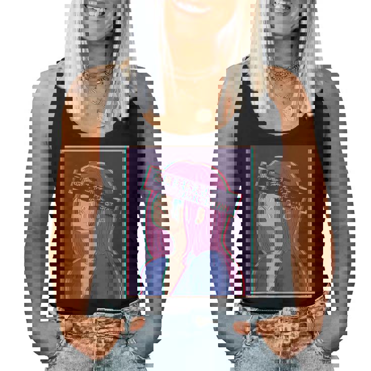 Hailatanad Anime Girl Japaneseaporwave Aesthetic レディースタンクトップ