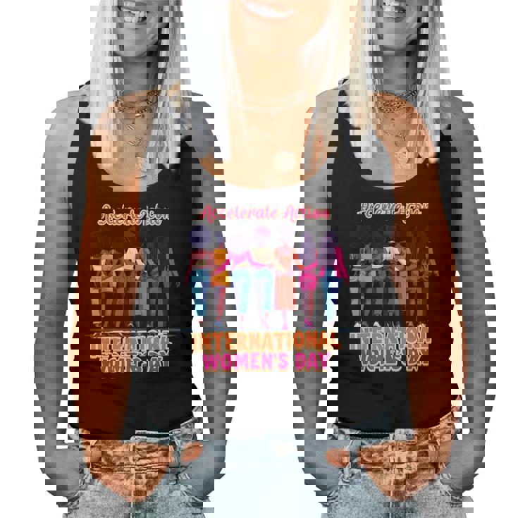 International Women’S Day Empowerment Accelerate Action レディースタンクトップ