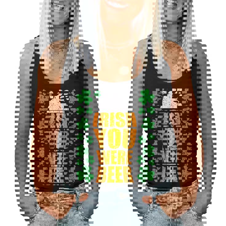 Irish You Were Beer 聖パトリックの日 ビアマグ 面白い レディースタンクトップ