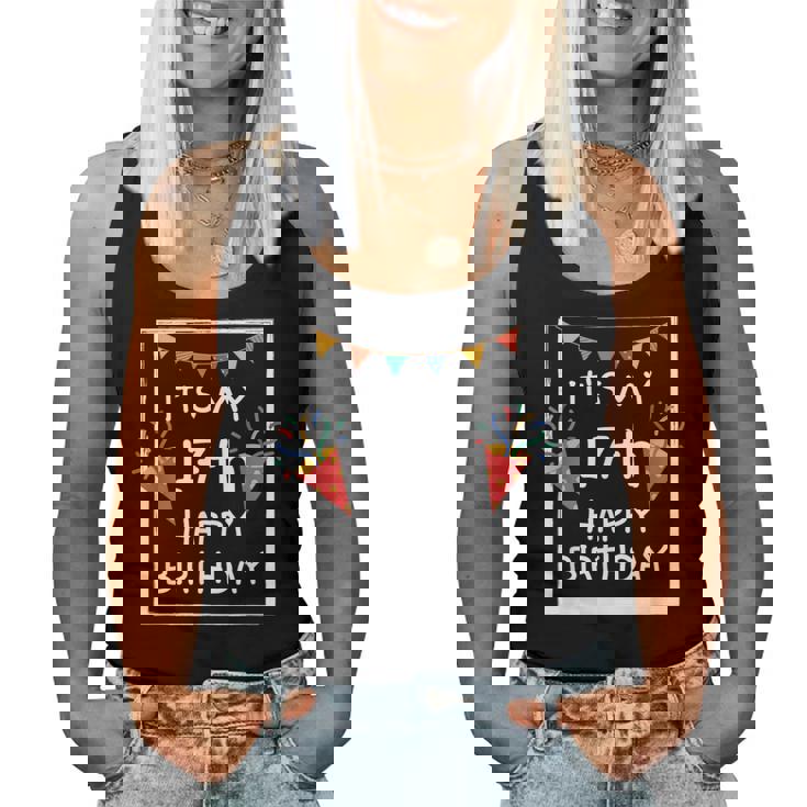 It's My 17Th Birthday Happy 17歳 誕生日 男の子 女の子 レディースタンクトップ