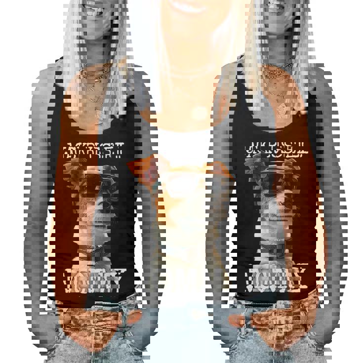 Jack Russell Mommyジャック・ラッセル ママ 母の日 お母さん ジャック・ラッセル・テリア レディースタンクトップ