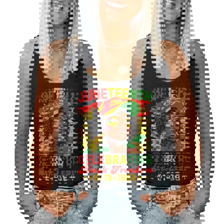 Junenth Celebrating Black Freedom 1865 African Women Women Tank Top