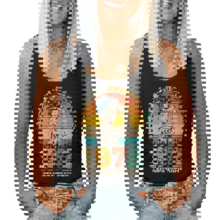 Legendario De 53 Años Desde 1972 Impresionante 53 Cumpleaños Es Cuello Camiseta sin mangas para mujer