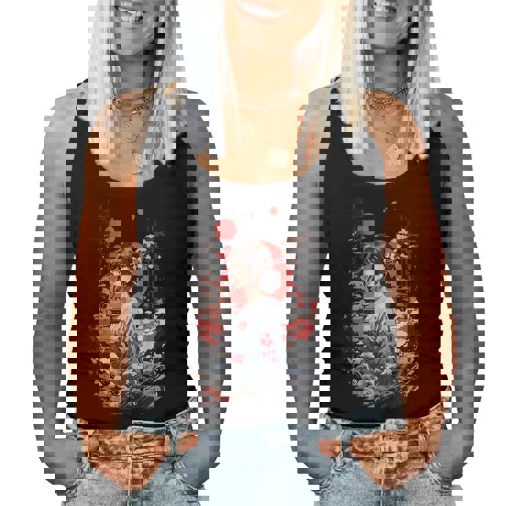 I Love Japan 東京都 日本の女の子 タトゥーアート レディースタンクトップ