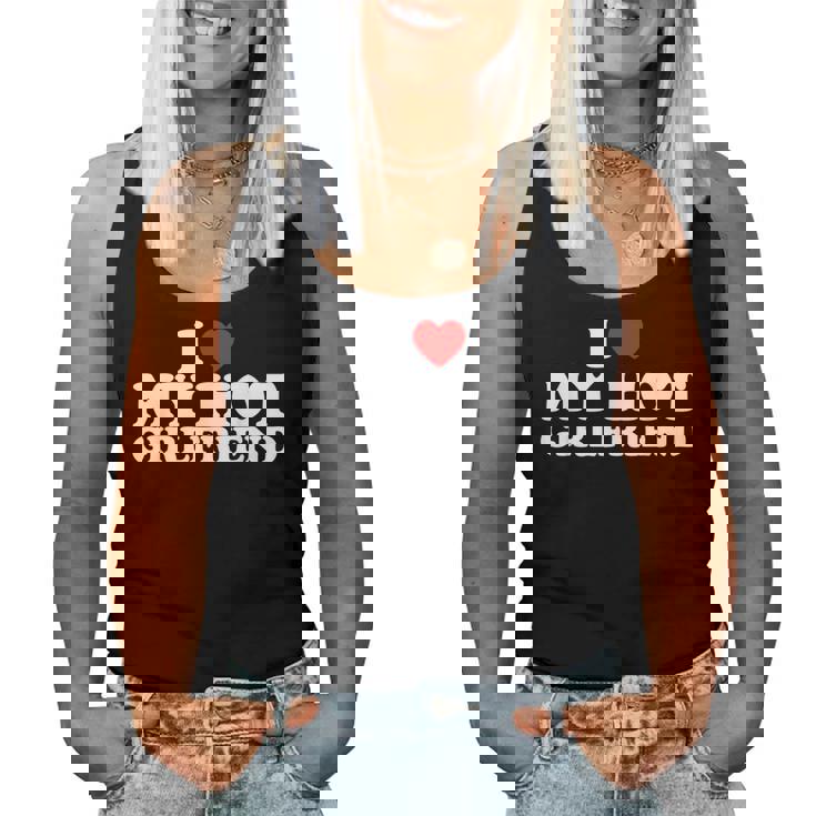 I Love My Hot Girlfriend レディースタンクトップ