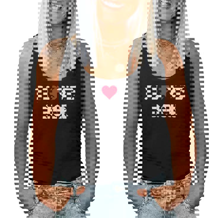 I Love Nor Match Girlfriend & Boyfriend Nor Name レディースタンクトップ