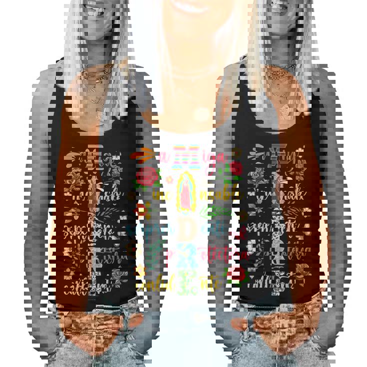 Madre Fiesta Cinco De Mayo Spanish Mother’S Day Latina Mom Women Tank Top