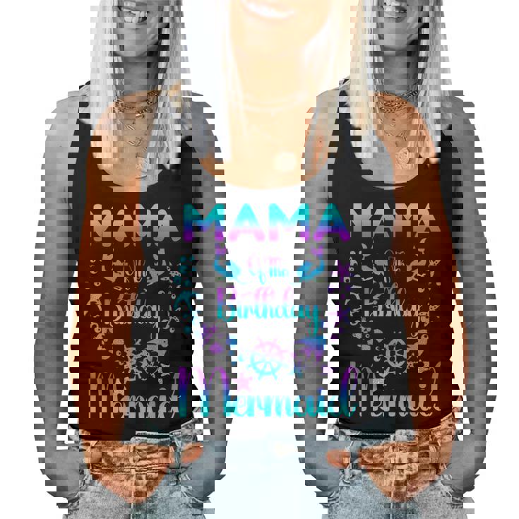 Mama Of The Birthday マーメイドファミリーマッチング レディースタンクトップ