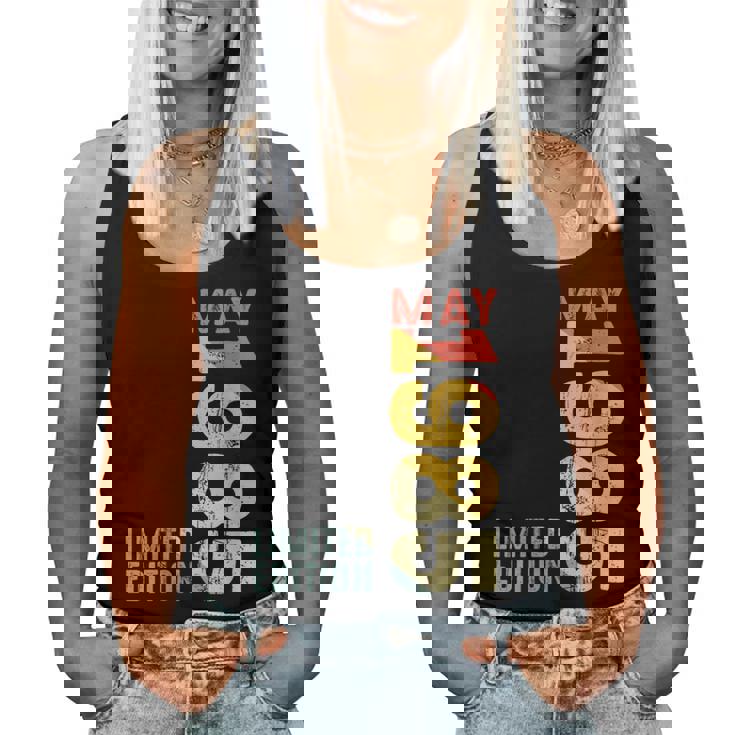 Mes Mayo 1985 Año 1985 Retro 1985Intage 1985 Desde 1985 Cuello Camiseta sin mangas para mujer