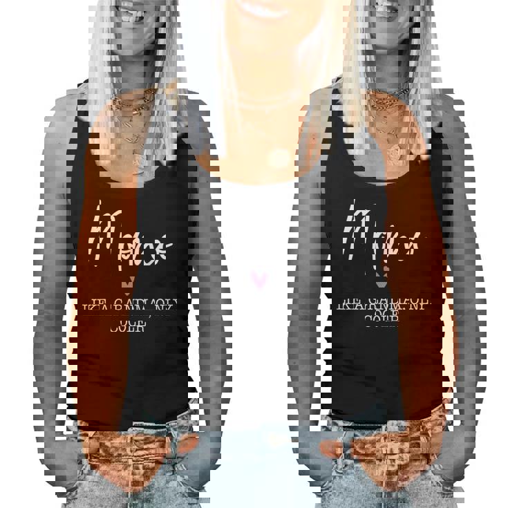 Momo Like A Grandma Only Cooler Heart Mother's Day Momo Women Tank Top