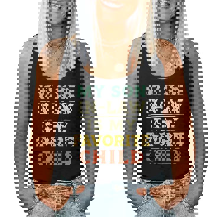 Myon In Law Is My Favorite Child Mothers Fathers Day レディースタンクトップ