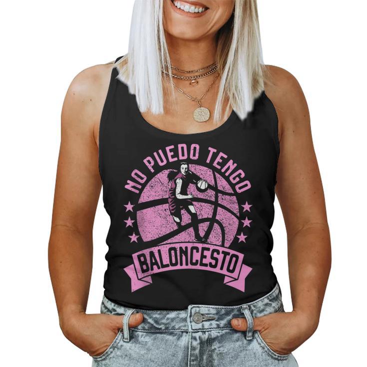 No Puedo Tengo Baloncesto Divertido Para Niña Y Basket In Mangas Camiseta sin mangas para mujer