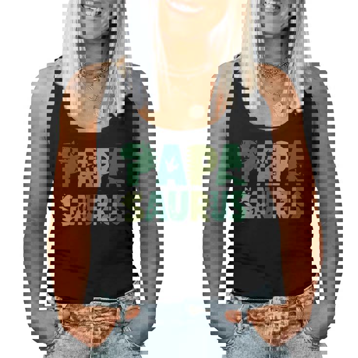 Papaaurus お揃い 家族 誕生日 恐竜 男性 女性 キッズ レディースタンクトップ