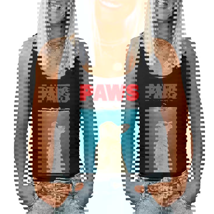 Paws Bunny 面白いパロディ ウサギ好きのギフト レディースタンクトップ