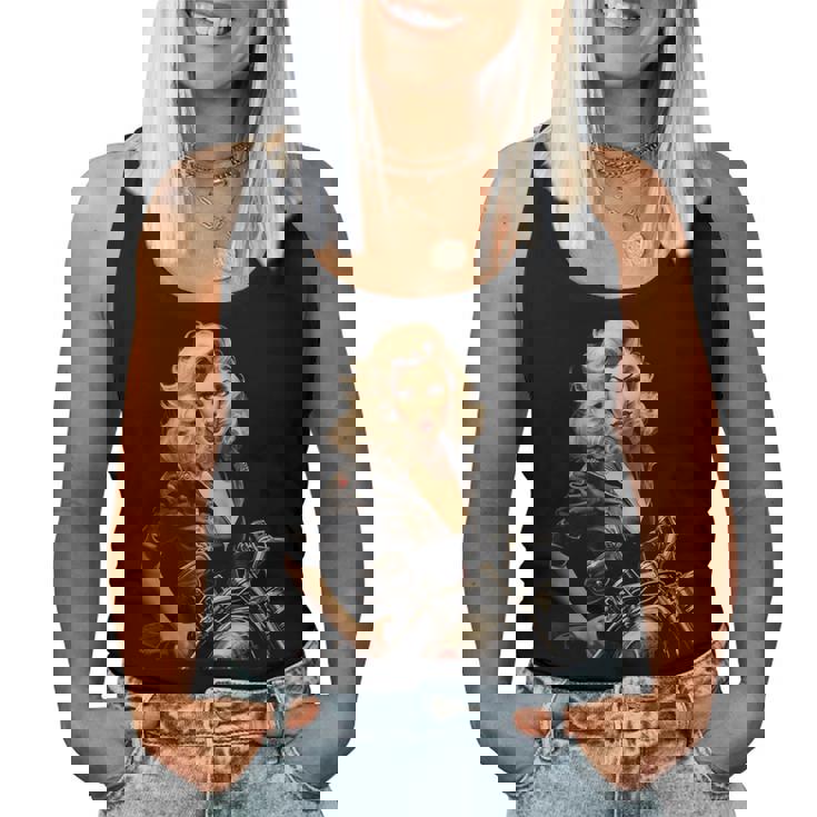 Pinup Girl バイカー オートバイ ライダー ヴィンテージ レディースタンクトップ