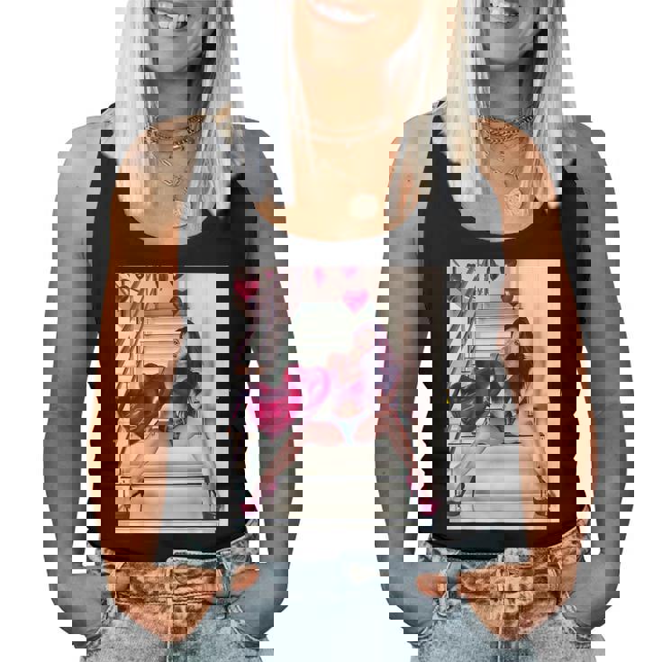 Pinup Girls 「バルーン付きセクシー赤毛ピンナップ1」 レディースタンクトップ