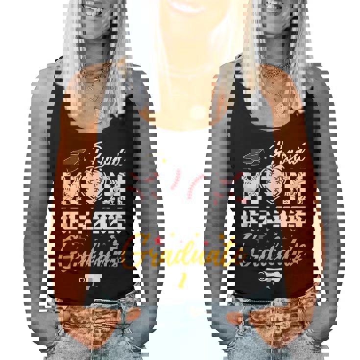 Proud Mom Of A 2025 Graduate Baseball Mom Graduation 2025 Women Tank Top