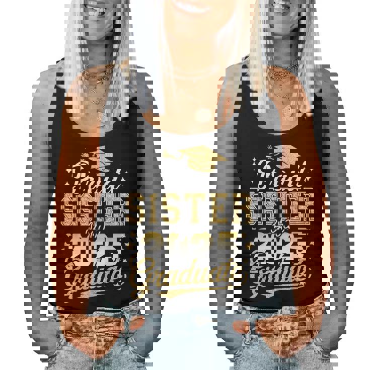 Proud Sister Of A Class Of 2025 Graduate Senior Graduation Women Tank Top