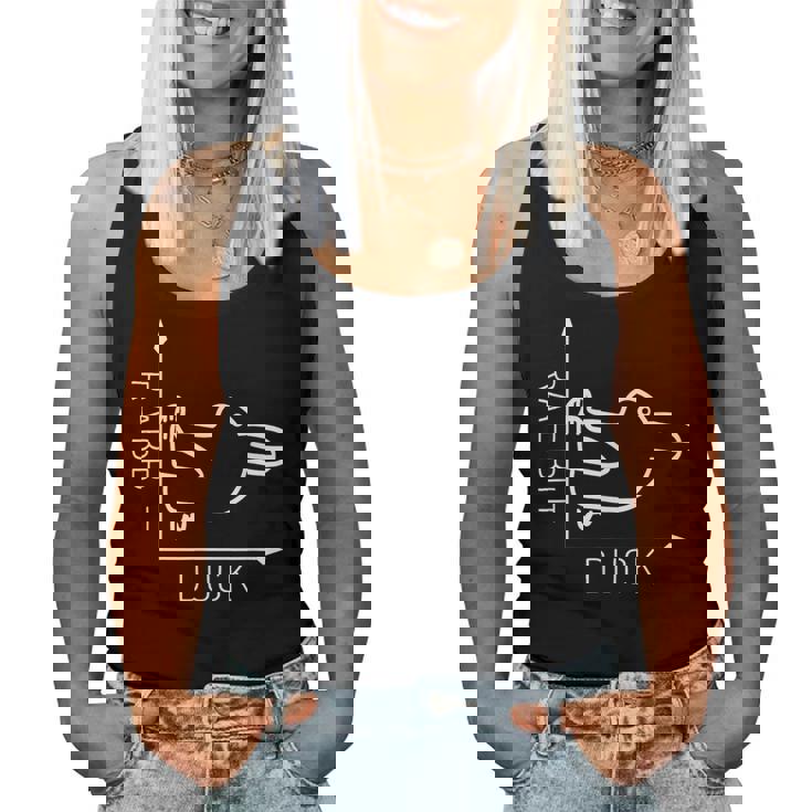 Rabbit Duck ウィトゲンシュタイン ラビットダック 哲学者 レディースタンクトップ