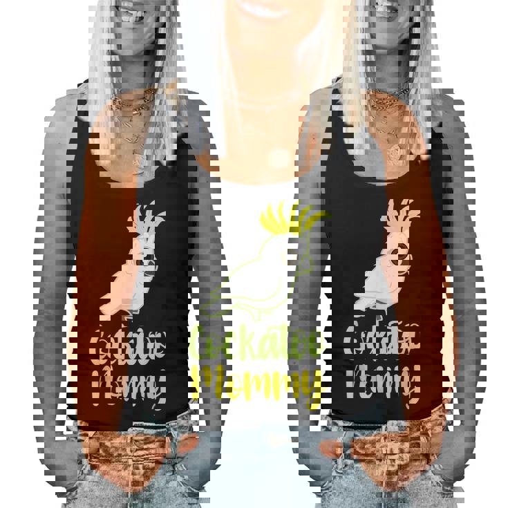 Retro Cockatoo Mother Mom Cockatoo Mommy Cockatiel レディースタンクトップ