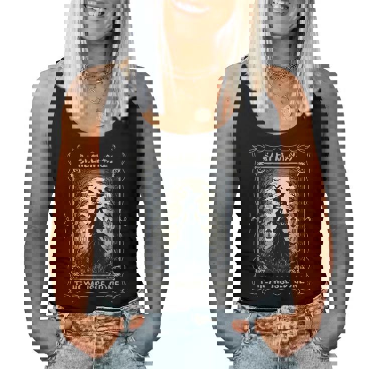 Salem 1692 They Missed One Witch Tarot Card ハロウィンtシャツ レディースタンクトップ