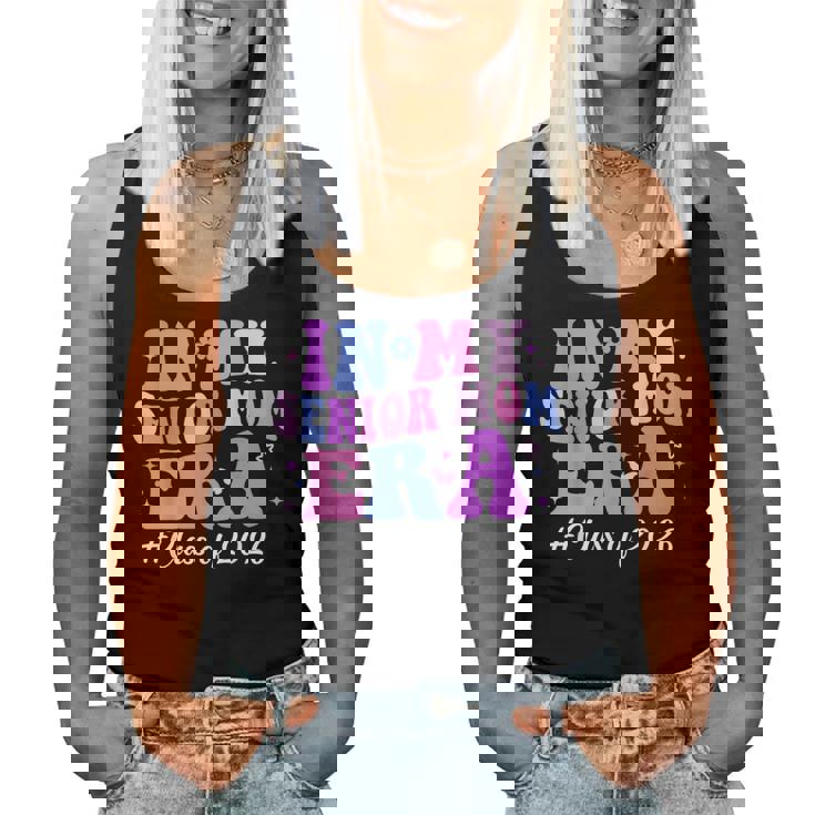 In My Senior Mom Era Class Of 2026 Groovy Senior Mom 2026 Women Tank Top