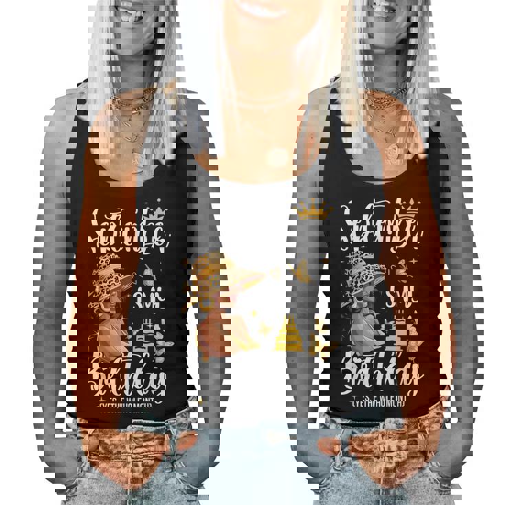 September Is My Birthday African American Woman Birthday Women Tank Top