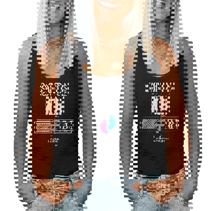 Soon To Be Mom 2025 Loading Promoted To Mommy First Time Mom レディースタンクトップ