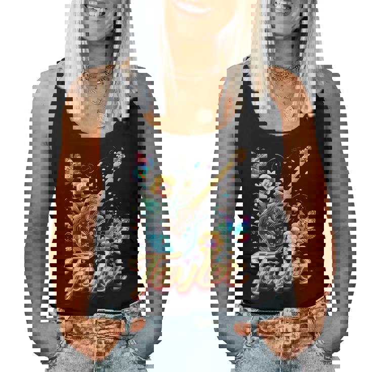 Taylor ファーストネーム I Love Taylor Birthday Girl Groovy 2010年代 レディースタンクトップ